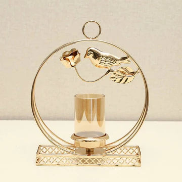 Golden Sparrow Candle Holder