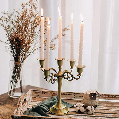Bronze Metal Candle Holder Stand