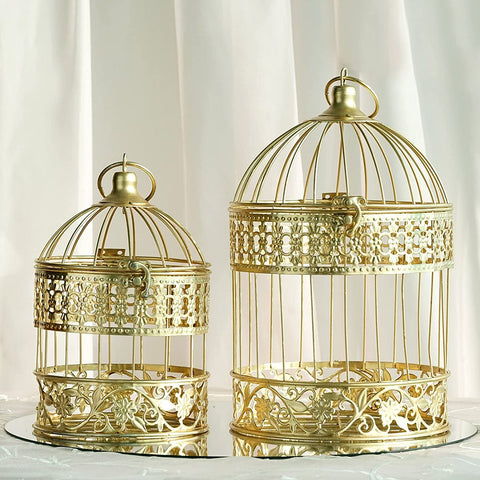 Metal Wire Bird Cages, Set of 3