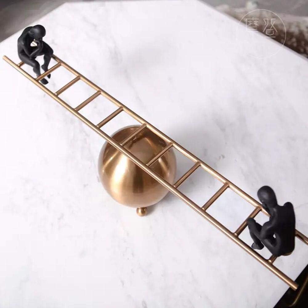 Brass Balance Stair Thinker Decor