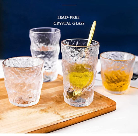 Glacier Pattern Luxury Glass Set-Pack of 6