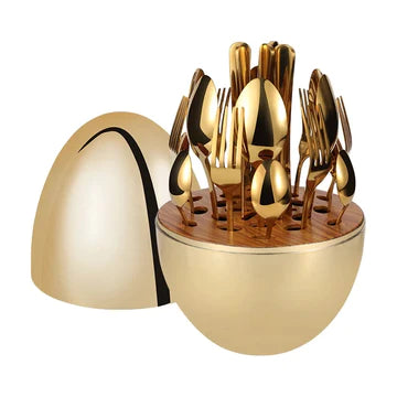 Egg Cutlery Set 24Pcs