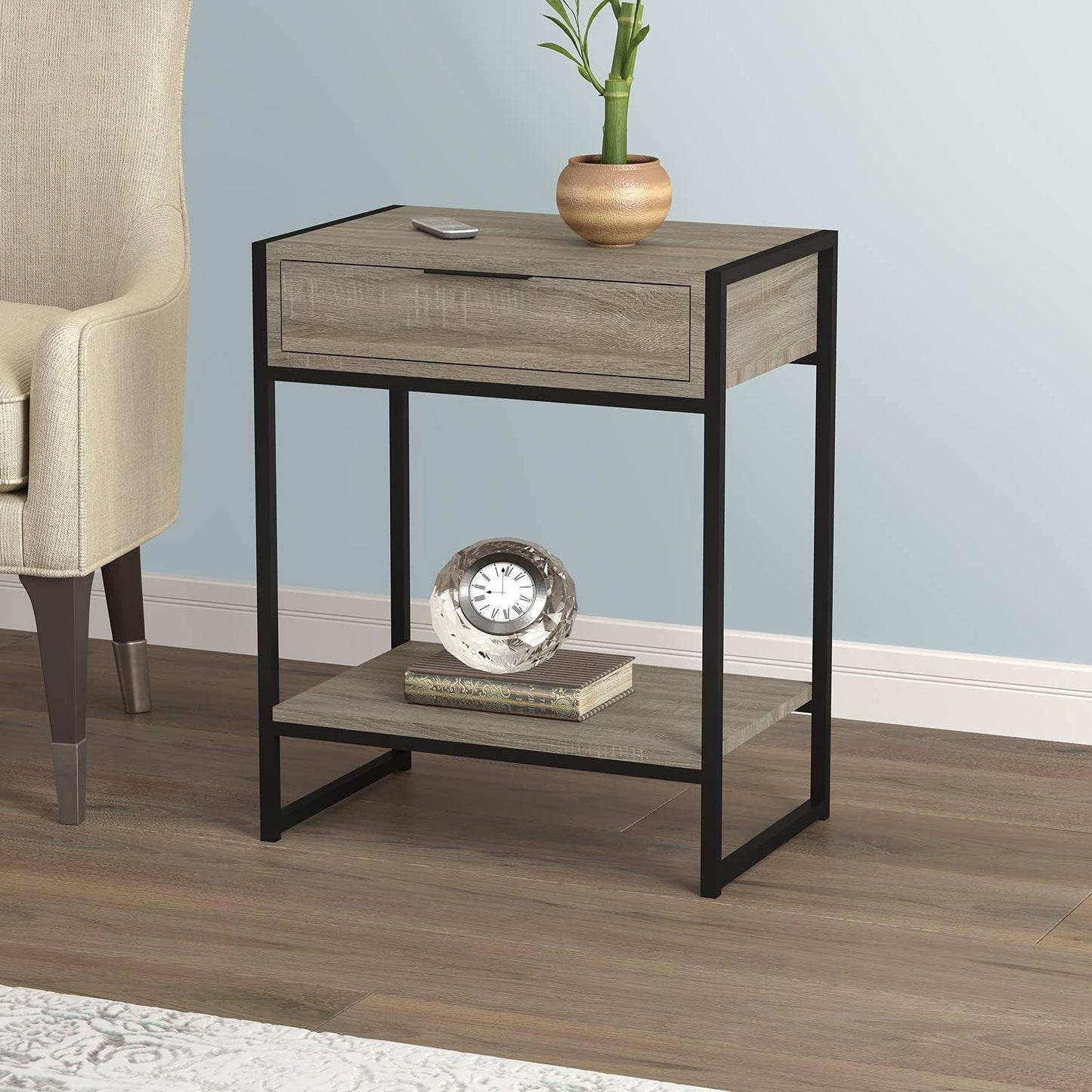 2-Tier Shelf Side Table