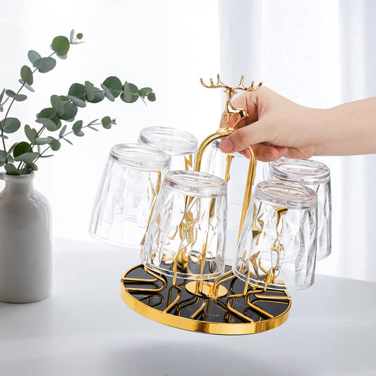 Rotating Cup Drying Rack Stand