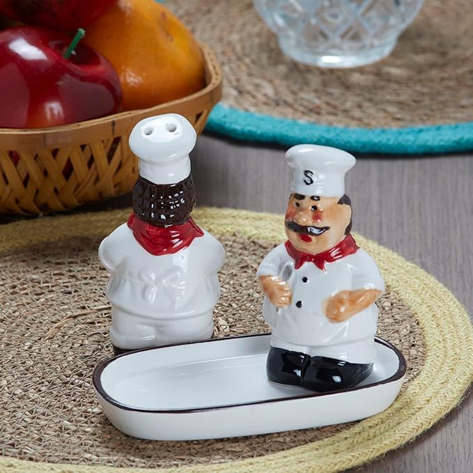 Ceramic Salt and Pepper Shakers Set