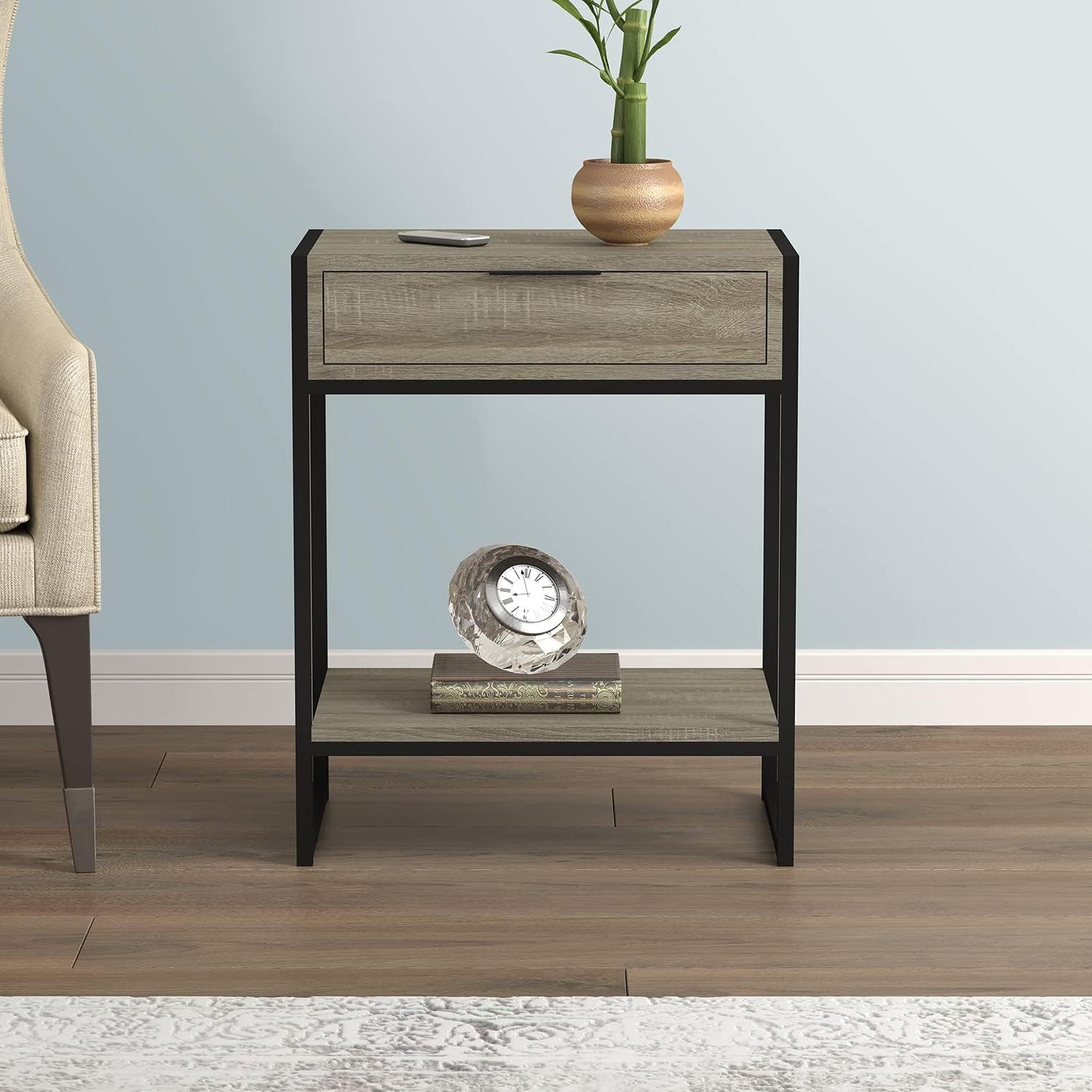 2-Tier Shelf Side Table