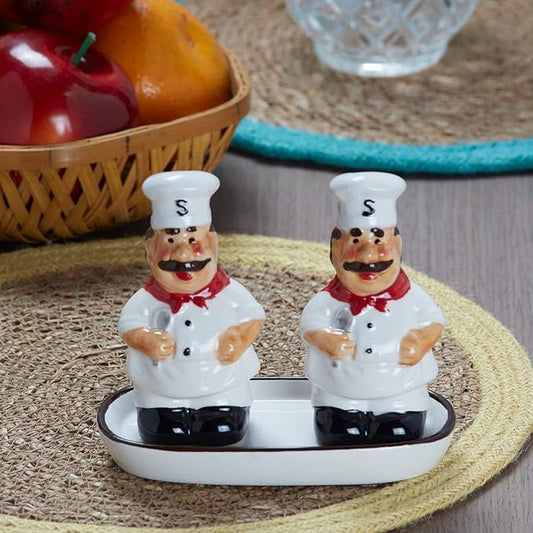 Ceramic Salt and Pepper Shakers Set