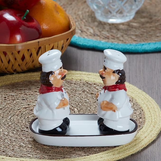 Ceramic Salt and Pepper Shakers Set