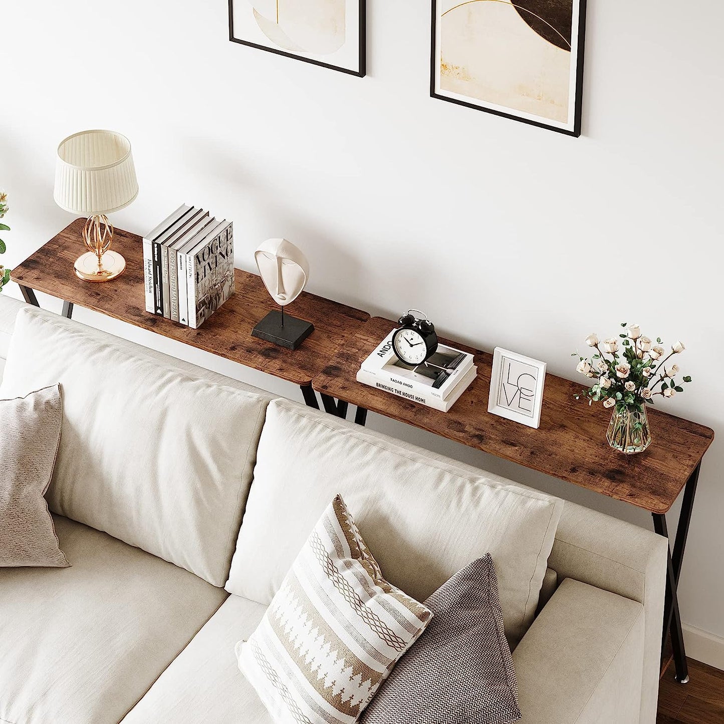 Industrial Hallway Console Table