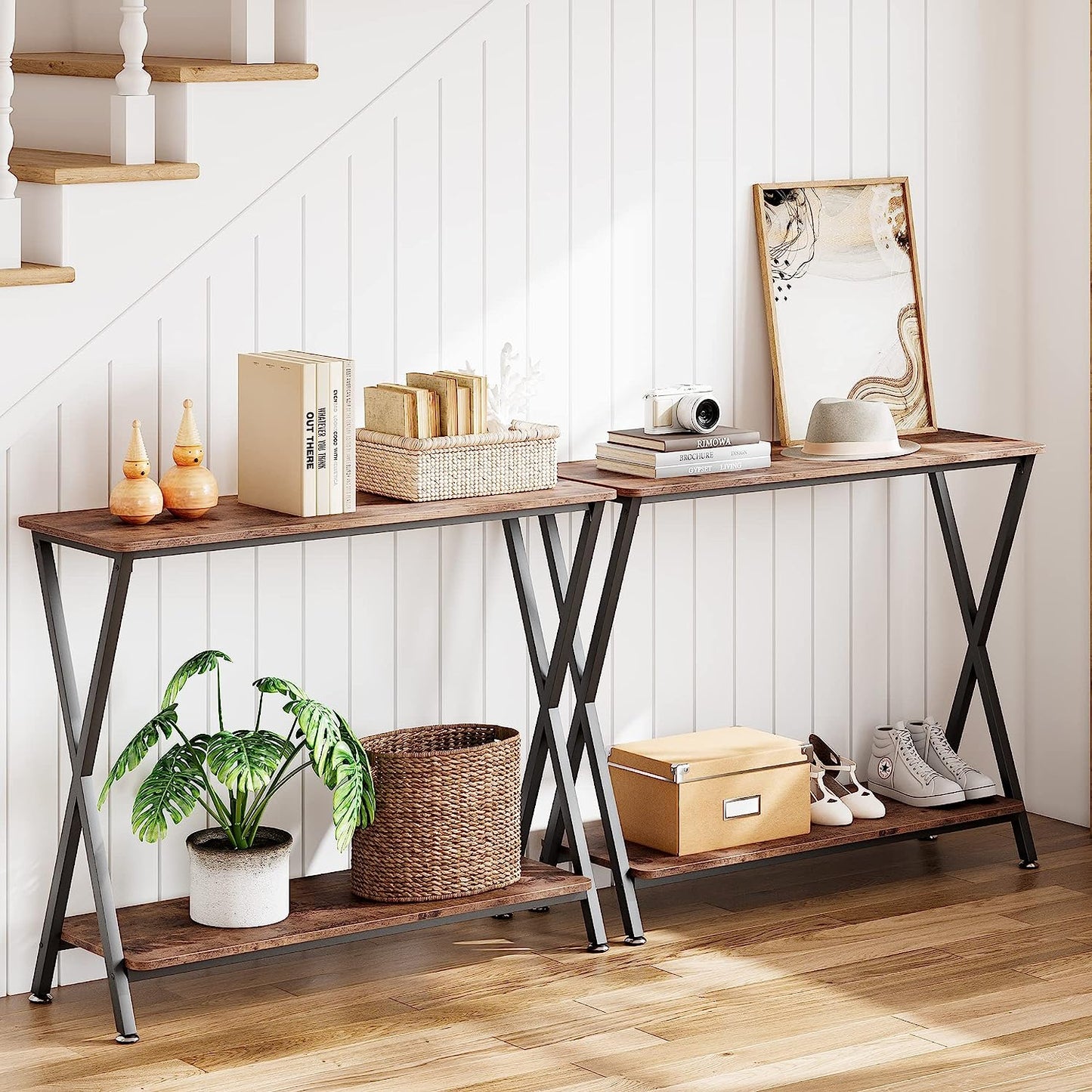 Industrial Hallway Console Table