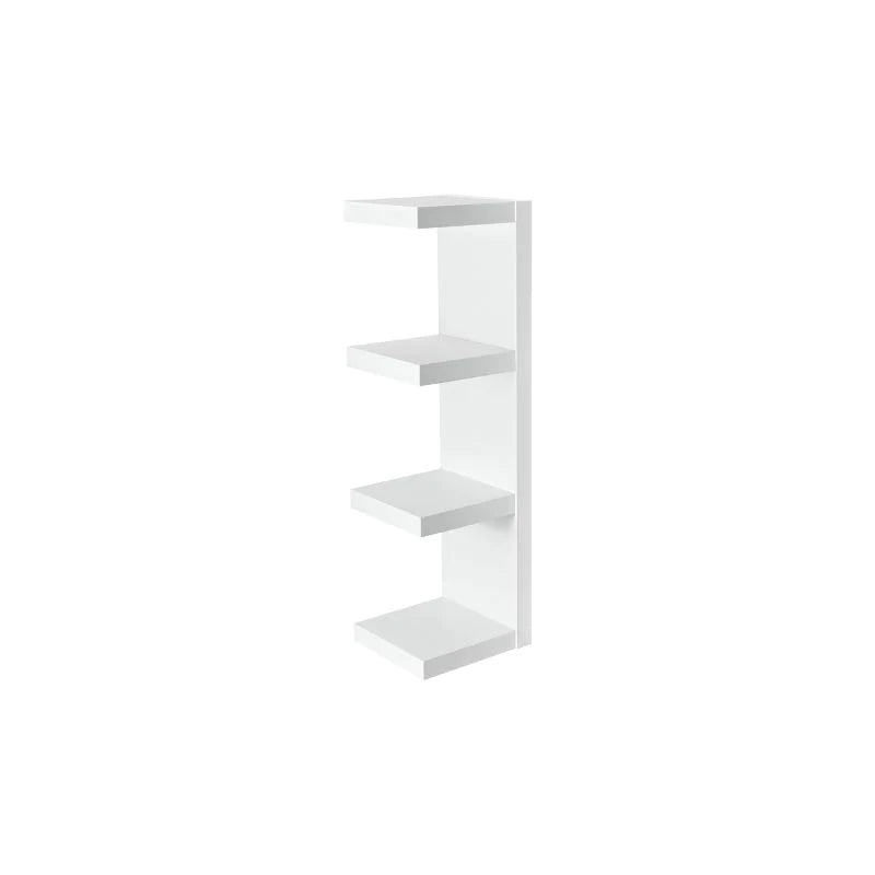 4-Layer Smoke White Wall Rack