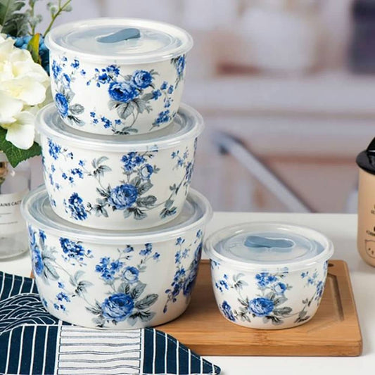 Floral 4 Pieces Bowl Set