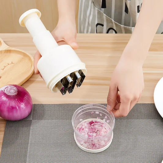 Stainless Steel Plastic Handle Vegetable Chopper