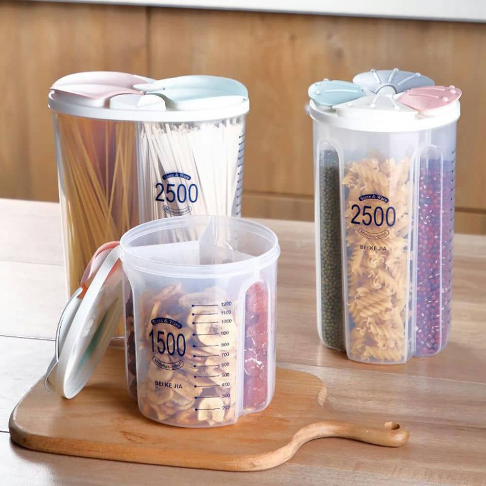 2 in 1 Kitchen Storage Organizer Bottle Jar