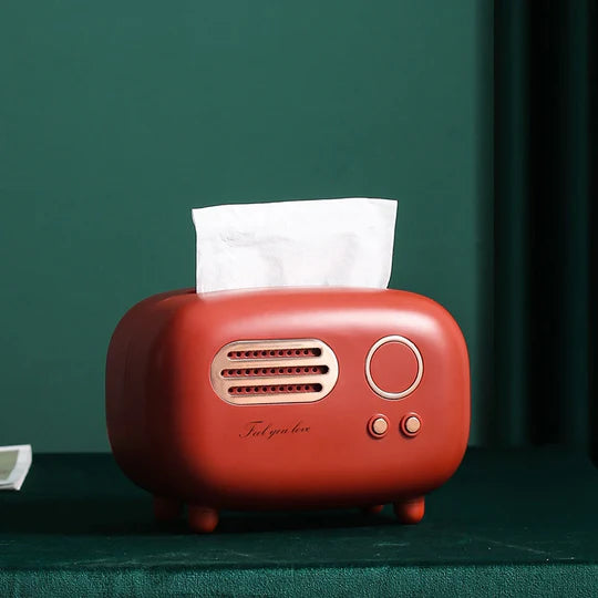 Retro Radio Tissue Box