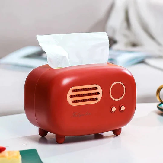 Retro Radio Tissue Box