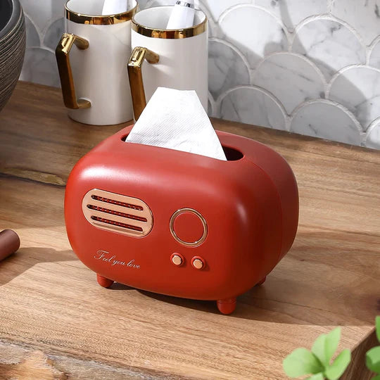 Retro Radio Tissue Box