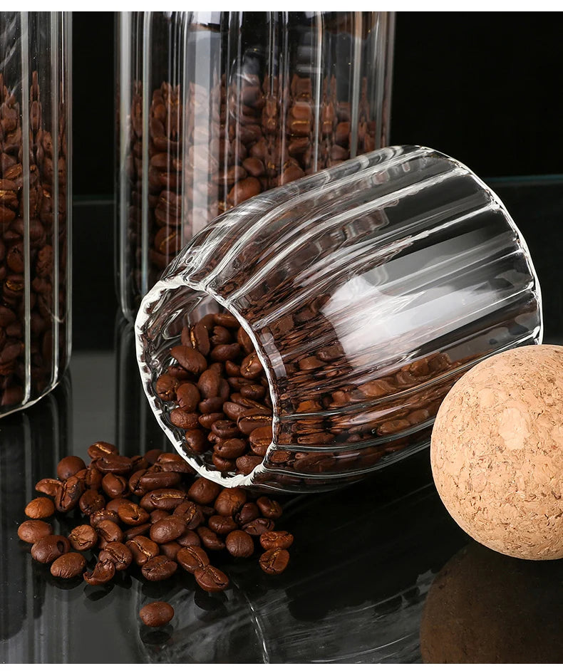 Ball Cork Lid Glass Jar