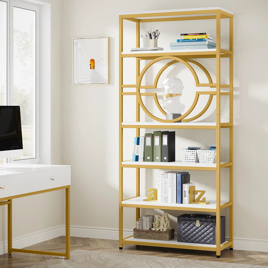 6-Tier Bookcase Freestanding Storage Shelf