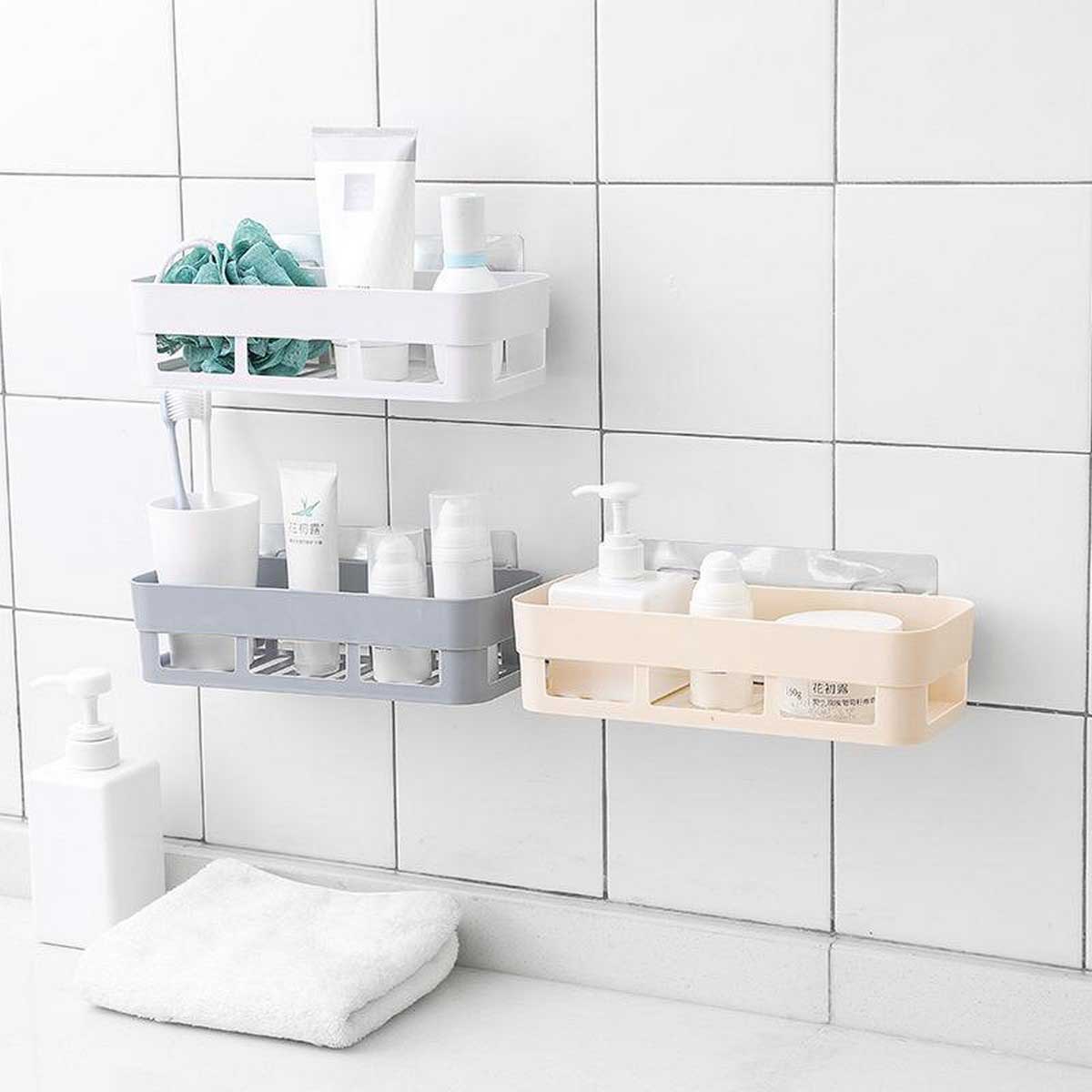 Wall Mounted Bathroom Shelves Rack (Pack of 2)