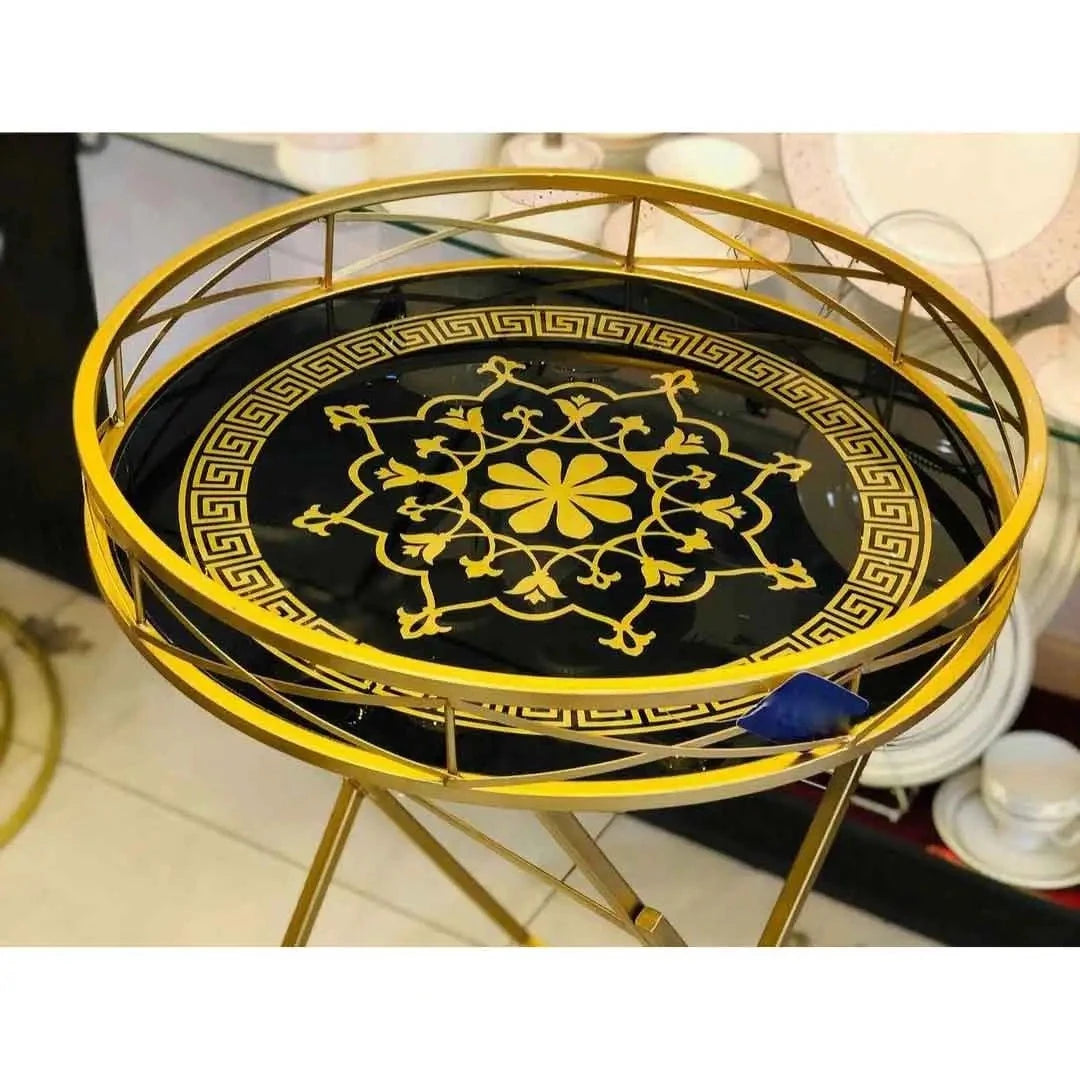 Versace Design Black & Golden Table