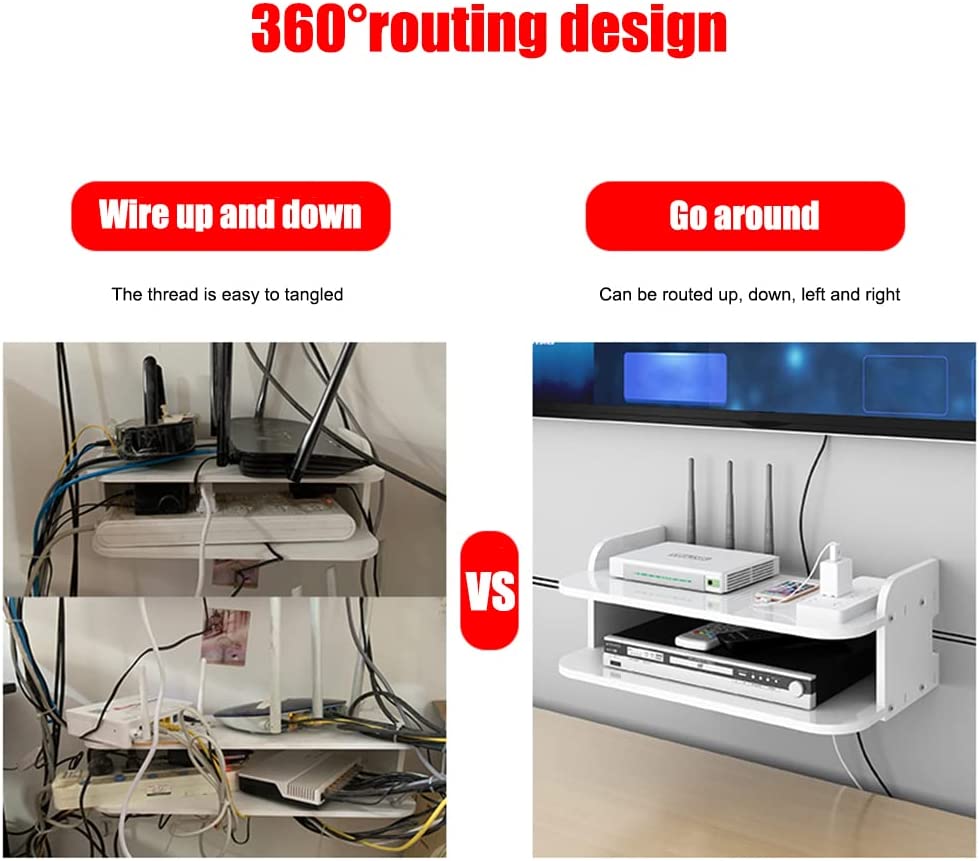 Multimedia Storage Shelf Wi-Fi Storage Rack