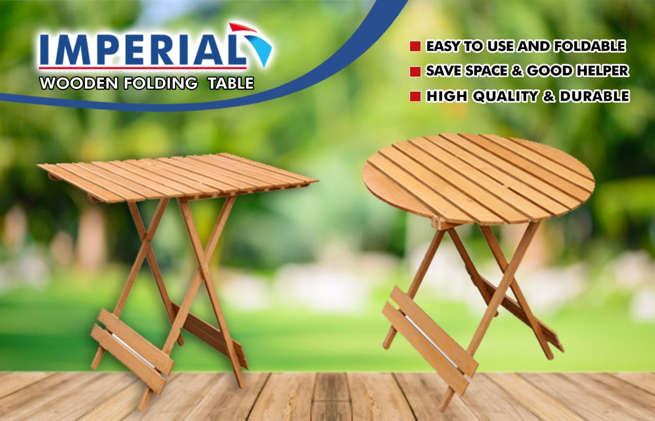 Beech Wood Wooden Folding Table with 4 Chairs