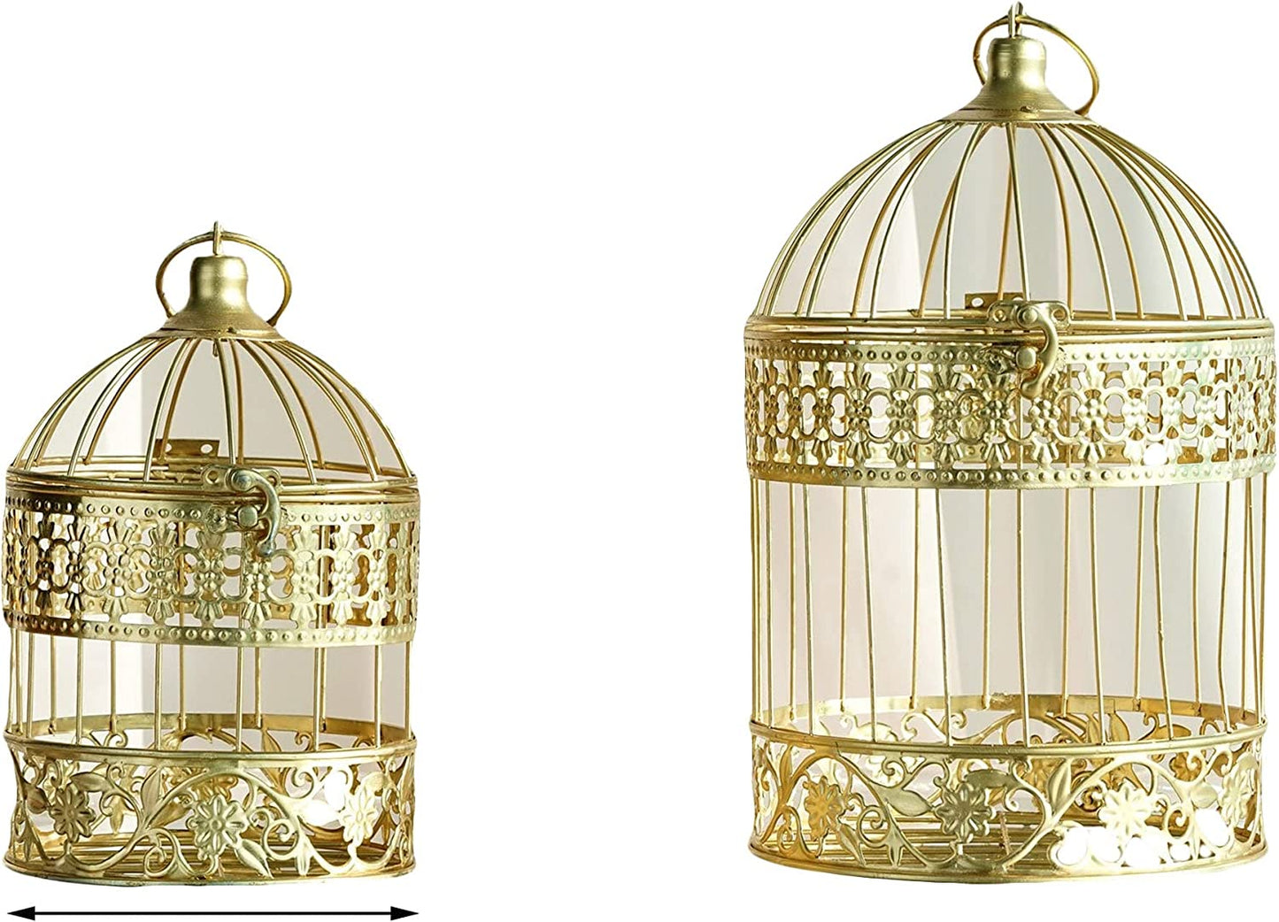 Metal Wire Bird Cages, Set of 3