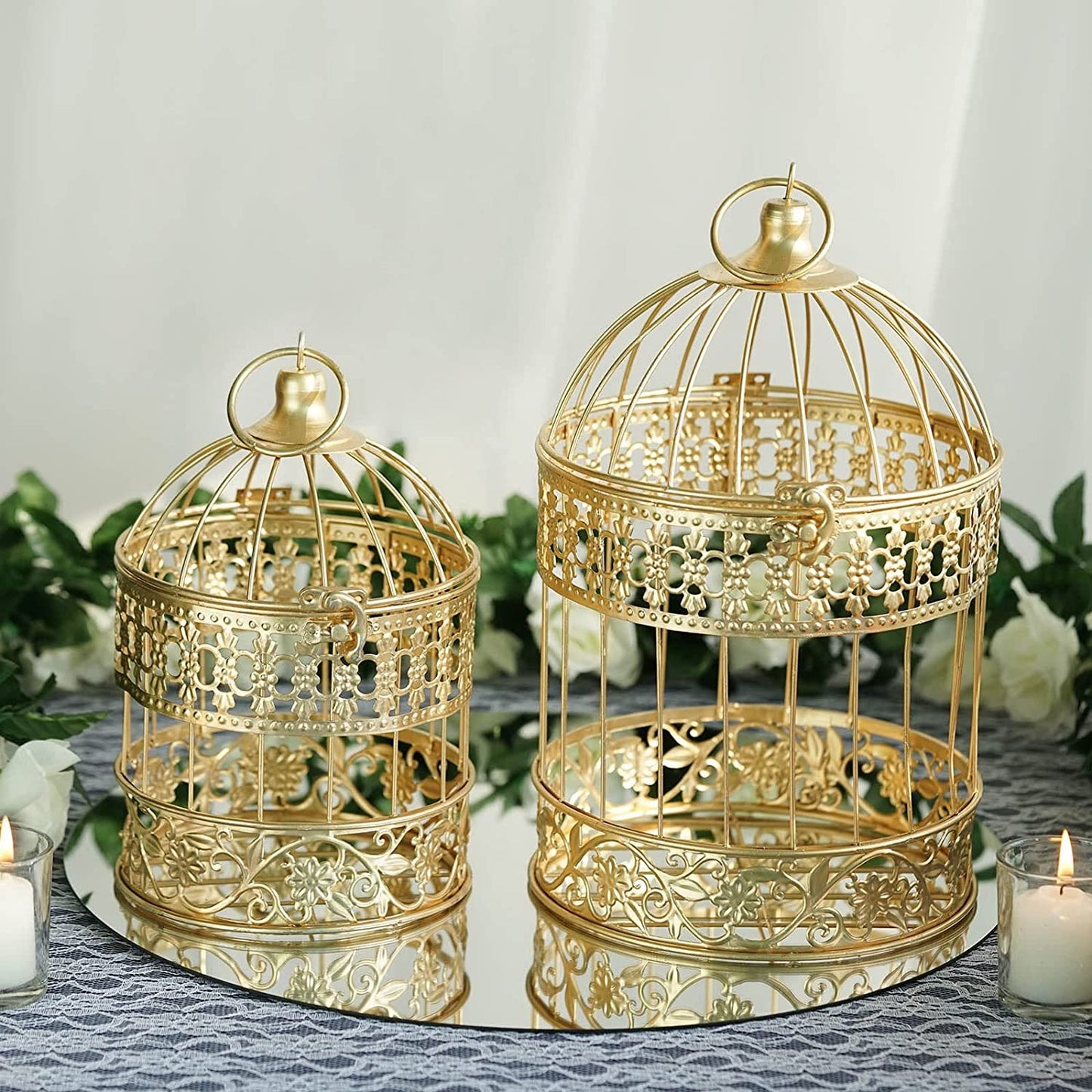 Metal Wire Bird Cages, Set of 3