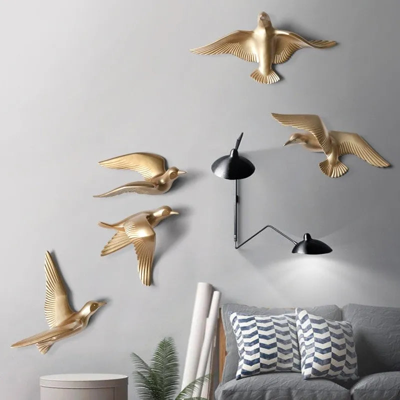 Joy Of Birds Wall Decor (Set Of 6pcs)