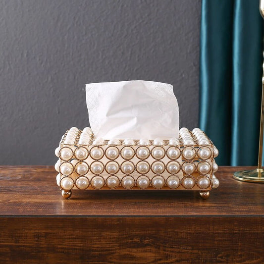 Imitation Pearl Tissue Box