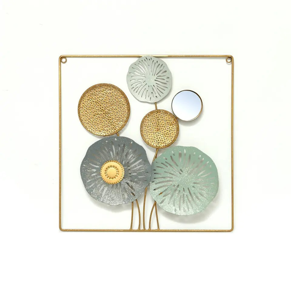 Modern Golden Floret Wall Decor