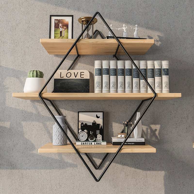 Retro Style Art Shelf Wall Organizer Storage Plank