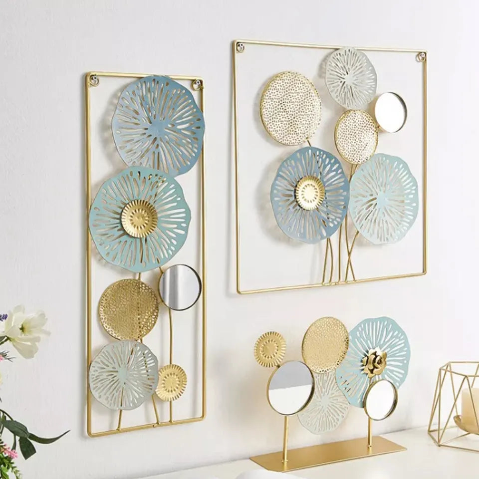 Modern Golden Floret Wall Decor