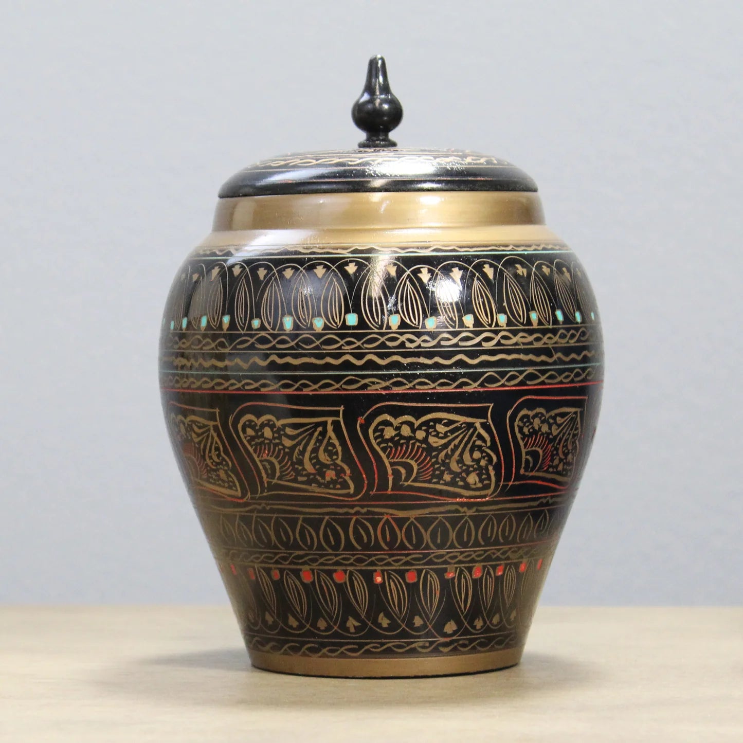 Wooden Naqshi Candy Jar