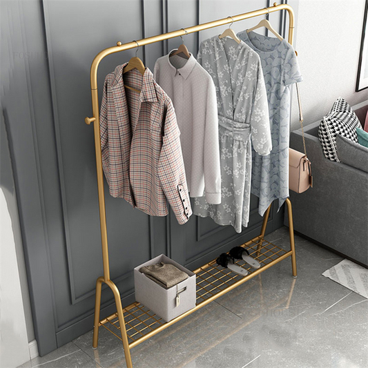 Luxurious Golden Clothes Hanging  Rack