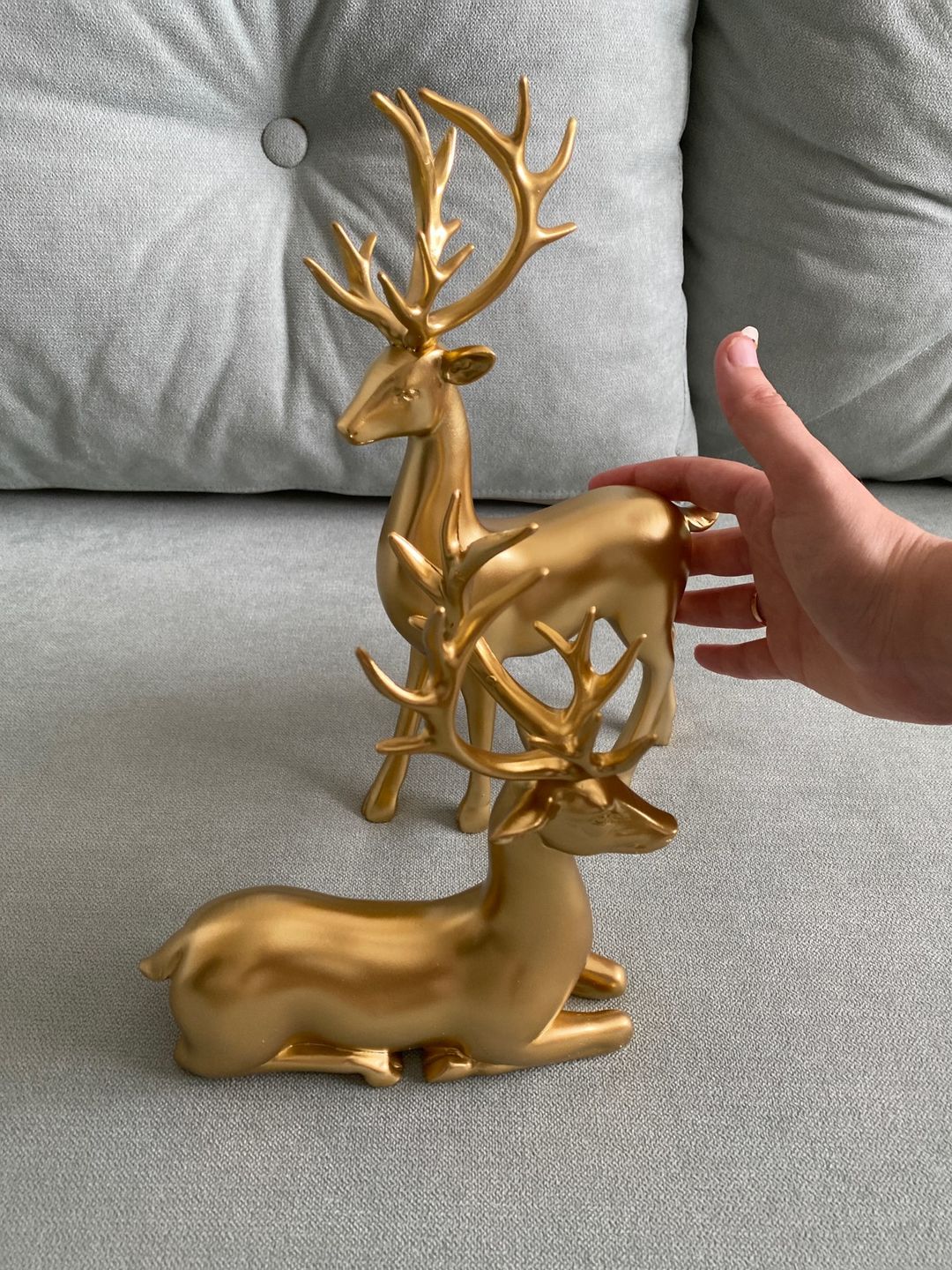 Golden Deer Figurines