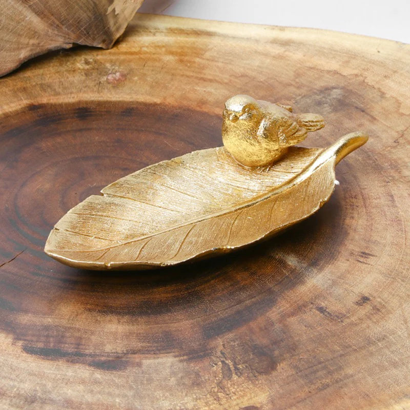 Straight Leafy Bird Tray