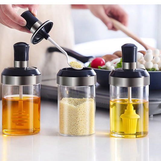 Transparent Kitchen Seasoning Bottle