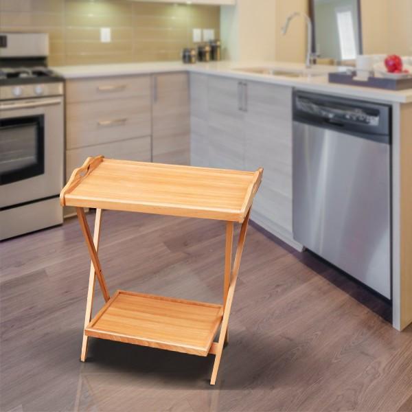 Light Brown Double Folding Table