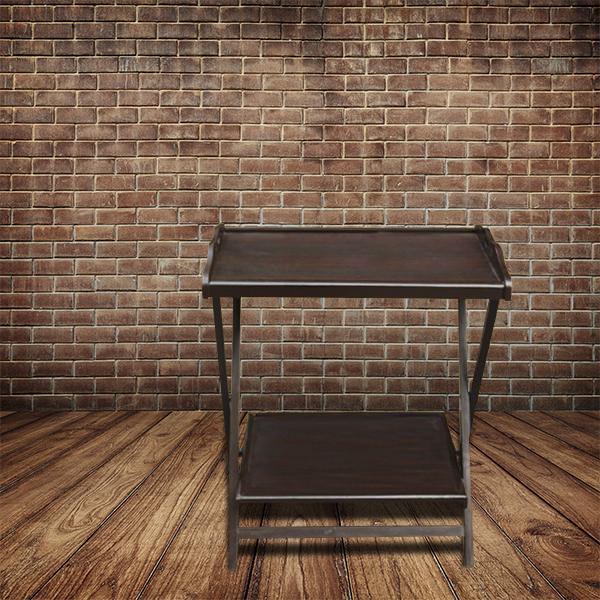 Dark Brown Double Folding Table