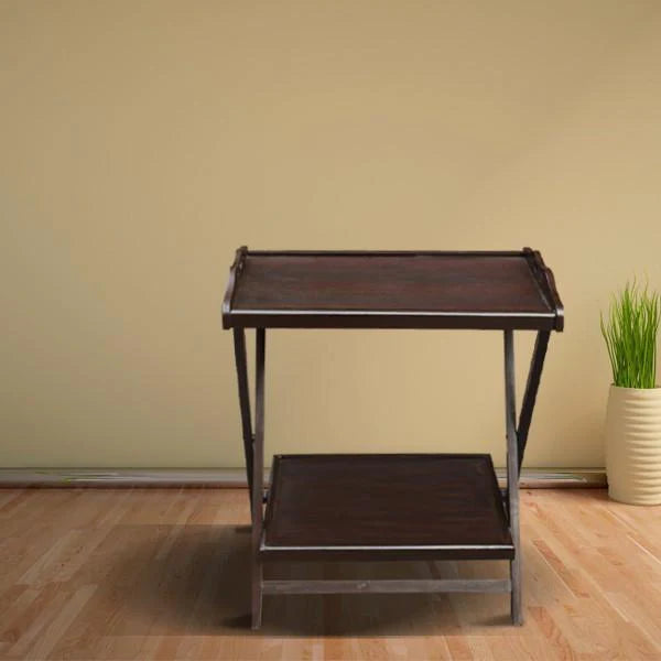 Dark Brown Double Folding Table