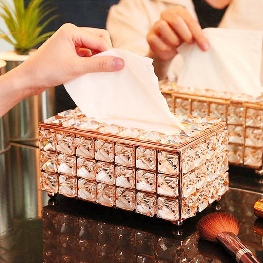 Luxury Crystal Tissue Box