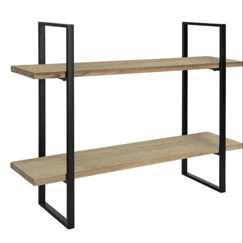 Industrial Black Metal Floating Rack