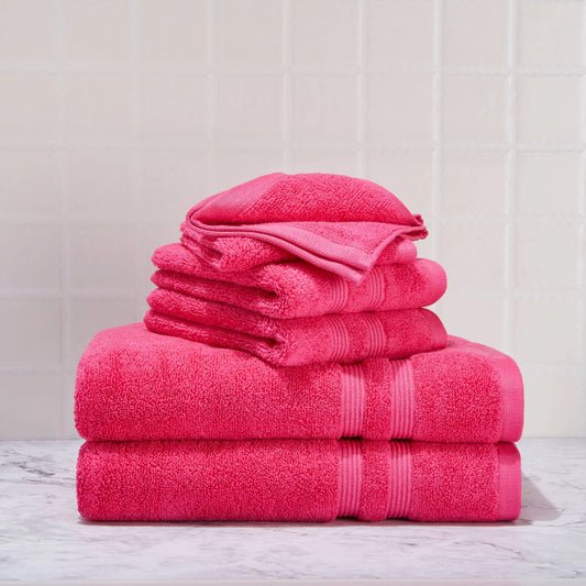 Extra -Long Pink Egyptian Cotton Towel