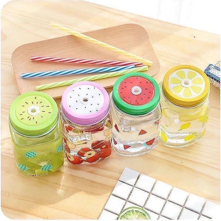 Today Is A Fruit Day Shake Jars (4pcs)