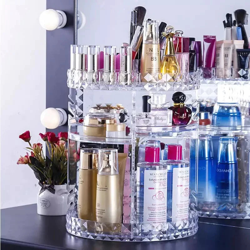 360° Rotating Makeup Organizer