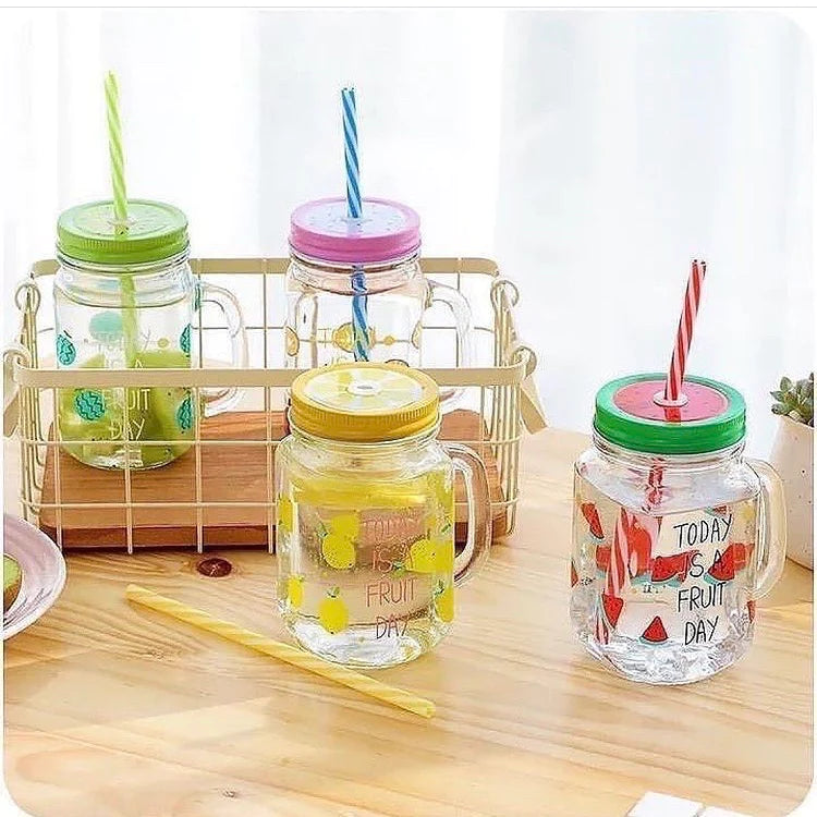 Today Is A Fruit Day Shake Jars (4pcs)