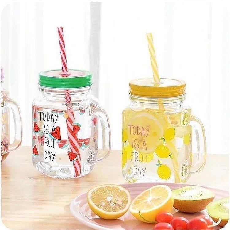 Today Is A Fruit Day Shake Jars (4pcs)