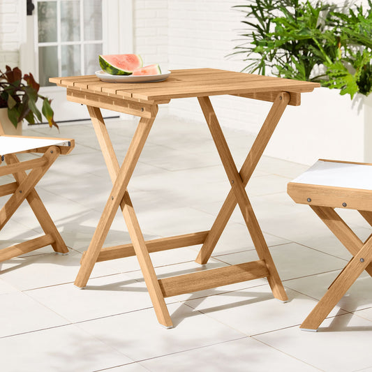 Folding Imported Beach Wood Table